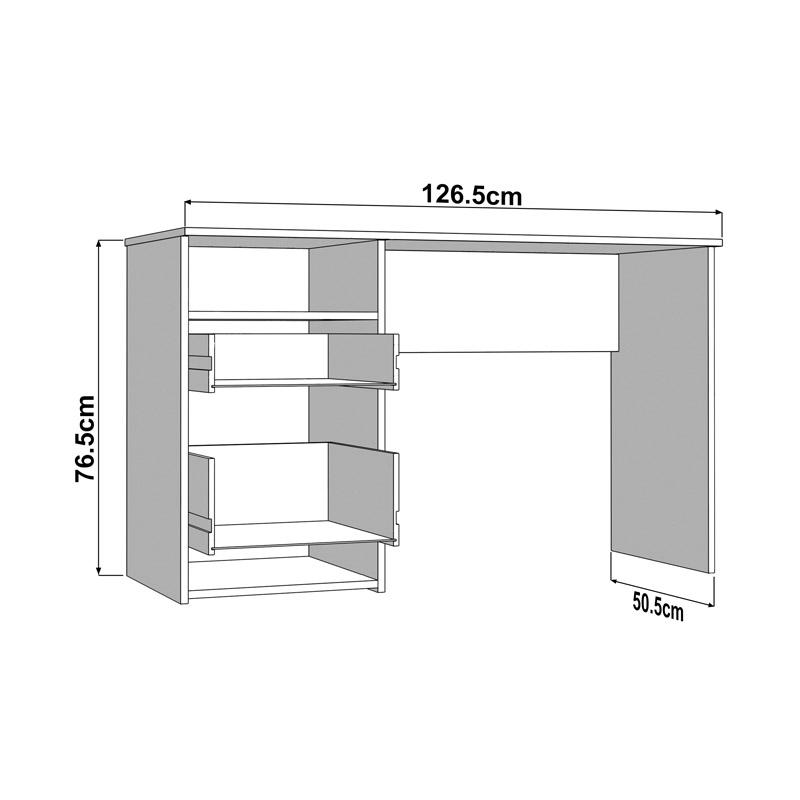 ΓΡΑΦΕΙΟ HIPATIA 2F ARTISAN ΧΡΩΜΑ 127x51x77εκ ΓΡΑΦΕΙΟ HIPATIA 2F ARTISAN ΧΡΩΜΑ 127x51x77εκ
