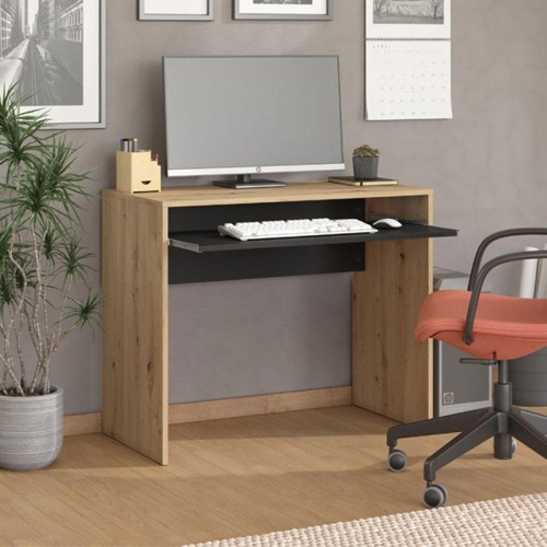 ΓΡΑΦΕΙΟ PARIS ARTISAN OAK-ΜΑΥΡΟ 90x45x74εκ