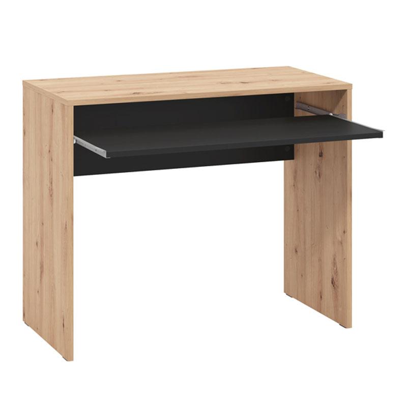 ΓΡΑΦΕΙΟ PARIS ARTISAN OAK-ΜΑΥΡΟ 90x45x74εκ