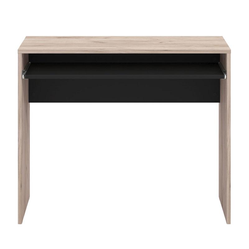 ΓΡΑΦΕΙΟ PARIS GREY OAK-ΜΑΥΡΟ 90x45x74εκ