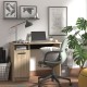 ΓΡΑΦΕΙΟ Rey GREY OAK-ΜΑΥΡΟ 100*50*74.5 ΓΡΑΦΕΙΟ Rey GREY OAK-ΜΑΥΡΟ 100*50*74.5