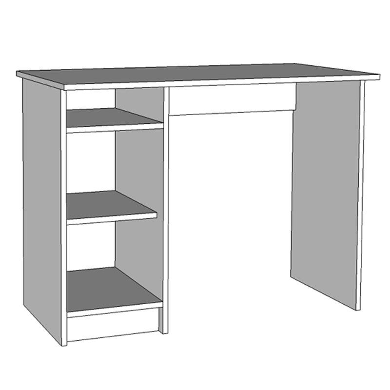 ΓΡΑΦΕΙΟ Rey Λευκό 100x50x74,5εκ