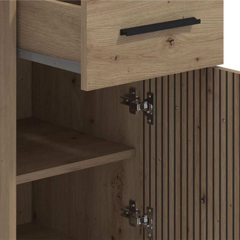 ΓΡΑΦΕΙΟ Teo GREY ARTISAN OAK-ARTISAN ΜΕ ΓΡΑΜMΕΣ 122x51x75εκ ΓΡΑΦΕΙΟ Teo GREY ARTISAN OAK-ARTISAN ΜΕ ΓΡΑΜMΕΣ 122x51x75εκ