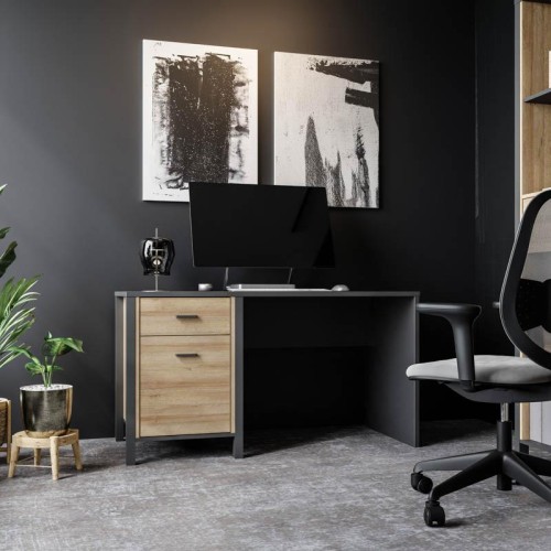 ΓΡΑΦΕΙΟ TERRANO RIVIERA OAK ΧΡΩΜΑ 120x57x73εκ ΓΡΑΦΕΙΟ TERRANO RIVIERA OAK ΧΡΩΜΑ 120x57x73εκ