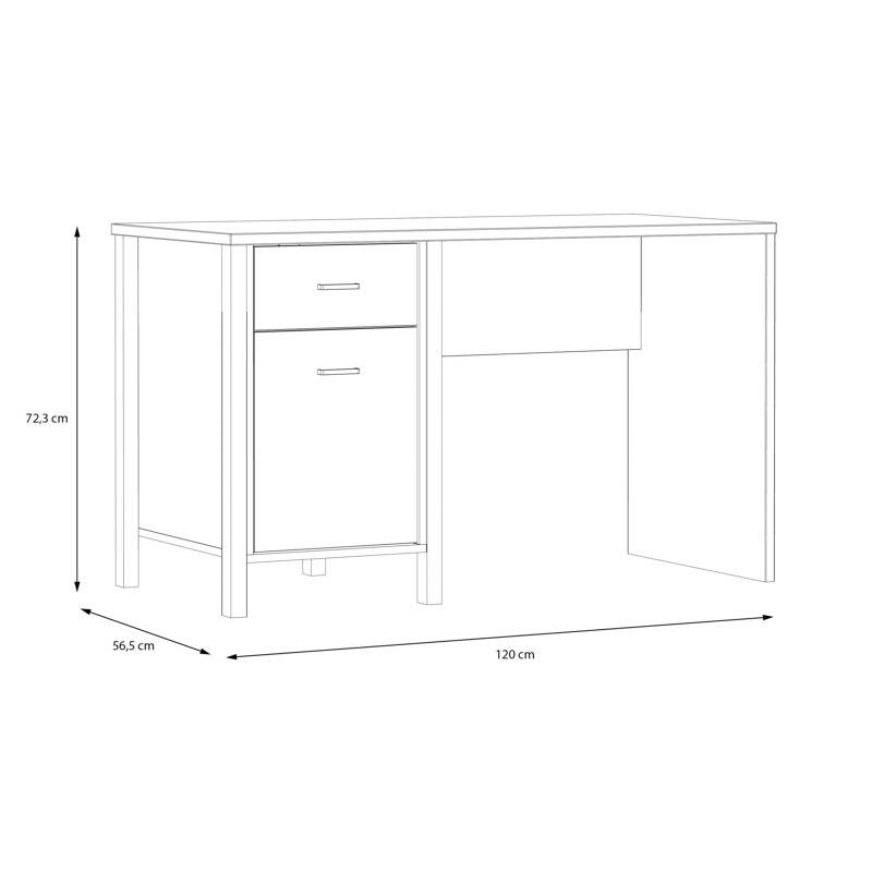 ΓΡΑΦΕΙΟ TERRANO RIVIERA OAK ΧΡΩΜΑ 120x57x73εκ ΓΡΑΦΕΙΟ TERRANO RIVIERA OAK ΧΡΩΜΑ 120x57x73εκ