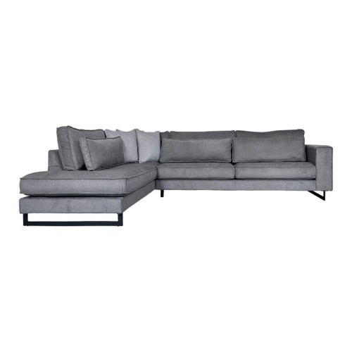ΚΑΝΑΠΕΣ ΑΡΙΣΤΕΡΗ ΓΩΝΙΑ Fylliana Anvers ΓΚΡΙ ΧΡΩΜΑ 303x228x86εκ