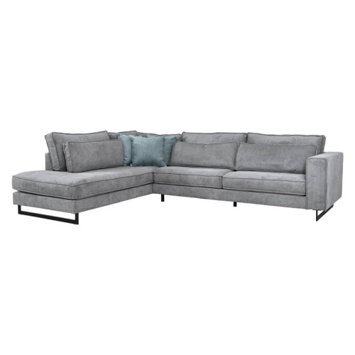 ΚΑΝΑΠΕΣ ΑΡΙΣΤΕΡΗ ΓΩΝΙΑ Fylliana New Anvers ΓΚΡΙ ΧΡΩΜΑ 303x228x86εκ