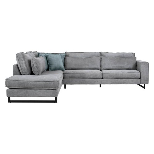 ΚΑΝΑΠΕΣ ΑΡΙΣΤΕΡΗ ΓΩΝΙΑ Fylliana New Anvers ΓΚΡΙ ΧΡΩΜΑ 303x228x86εκ