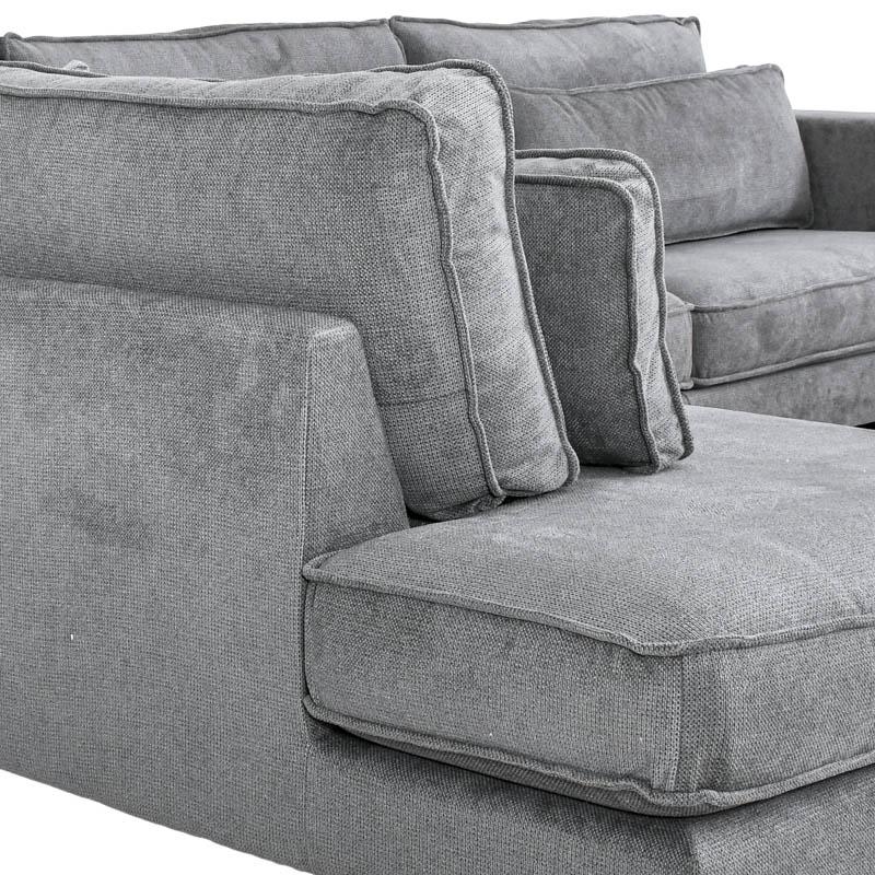 ΚΑΝΑΠΕΣ ΑΡΙΣΤΕΡΗ ΓΩΝΙΑ Fylliana New Anvers ΓΚΡΙ ΧΡΩΜΑ 303x228x86εκ ΚΑΝΑΠΕΣ ΑΡΙΣΤΕΡΗ ΓΩΝΙΑ Fylliana New Anvers ΓΚΡΙ ΧΡΩΜΑ 303x228x86εκ