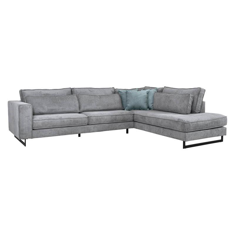 ΚΑΝΑΠΕΣ ΔΕΞΙΑ ΓΩΝΙΑ Fylliana New Anvers ΓΚΡΙ ΧΡΩΜΑ 303x228x86εκ ΚΑΝΑΠΕΣ ΔΕΞΙΑ ΓΩΝΙΑ Fylliana New Anvers ΓΚΡΙ ΧΡΩΜΑ 303x228x86εκ