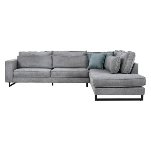 ΚΑΝΑΠΕΣ ΔΕΞΙΑ ΓΩΝΙΑ Fylliana New Anvers ΓΚΡΙ ΧΡΩΜΑ 303x228x86εκ