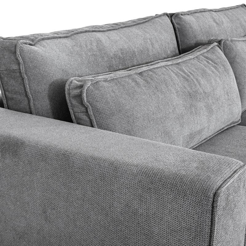 ΚΑΝΑΠΕΣ ΔΕΞΙΑ ΓΩΝΙΑ Fylliana New Anvers ΓΚΡΙ ΧΡΩΜΑ 303x228x86εκ ΚΑΝΑΠΕΣ ΔΕΞΙΑ ΓΩΝΙΑ Fylliana New Anvers ΓΚΡΙ ΧΡΩΜΑ 303x228x86εκ