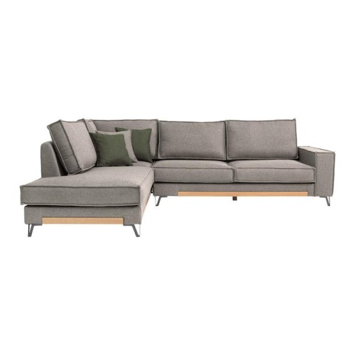 ΚΑΝΑΠΕΣ Fylliana Loftio ΑΡΙΣΤΕΡΗ ΓΩΝΙΑ ΚΑΦΕ ΧΡΩΜΑ 280x220x95εκ