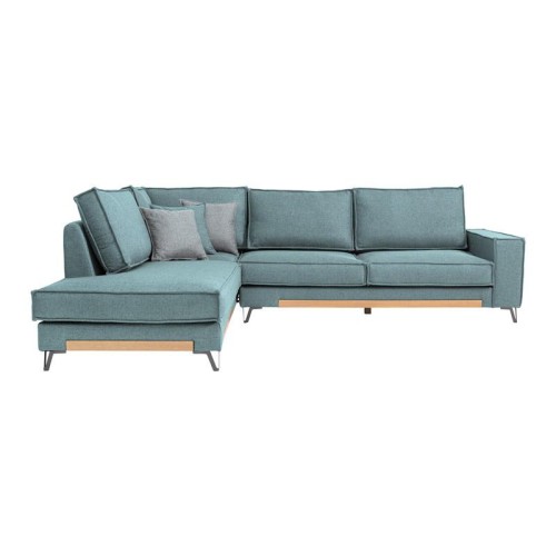 ΚΑΝΑΠΕΣ Fylliana Loftio ΑΡΙΣΤΕΡΗ ΓΩΝΙΑ ΜΙΝΤ ΧΡΩΜΑ 280x220x95εκ