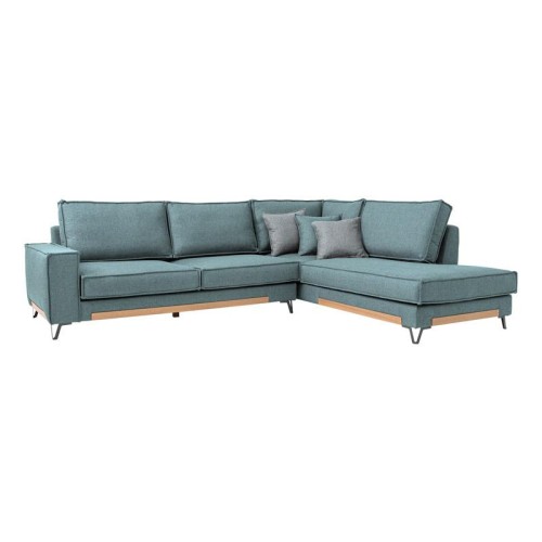 ΚΑΝΑΠΕΣ Fylliana Loftio ΔΕΞΙΑ ΓΩΝΙΑ ΜΙΝΤ ΧΡΩΜΑ 280x220x95εκ