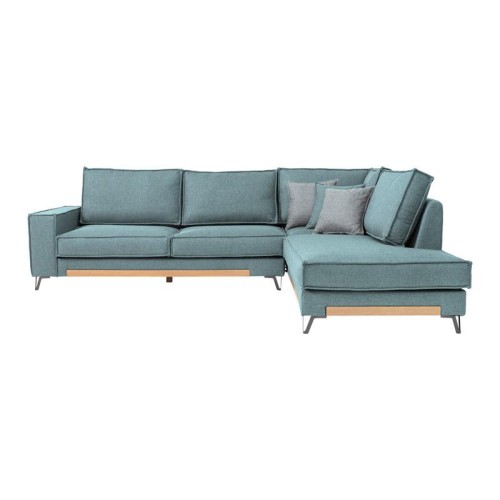 ΚΑΝΑΠΕΣ Fylliana Loftio ΔΕΞΙΑ ΓΩΝΙΑ ΜΙΝΤ ΧΡΩΜΑ 280x220x95εκ