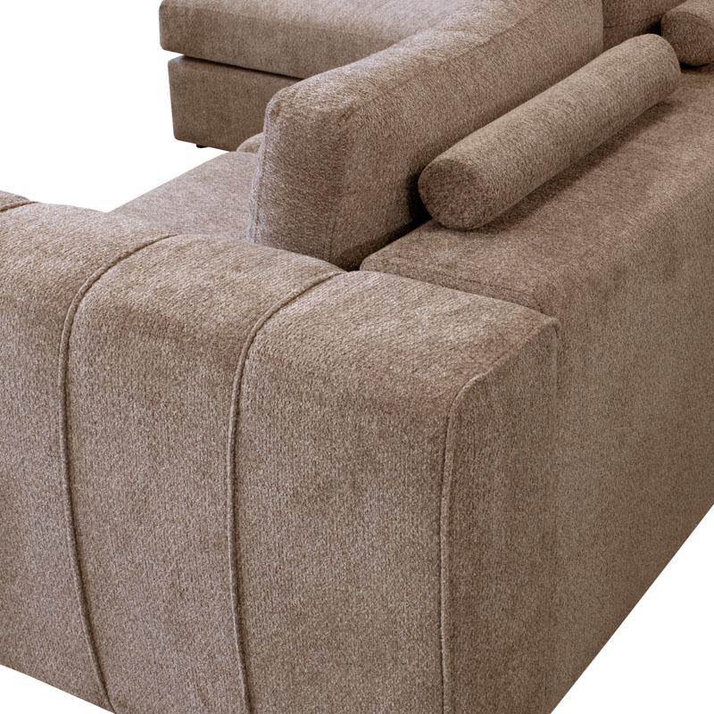 ΚΑΝΑΠΕΣ Fylliana Mondiva ΑΡΙΣΤΕΡΗ ΓΩΝΙΑ ΚΑΦΕ ΧΡΩΜΑ 280x180x83εκ ΚΑΝΑΠΕΣ Fylliana Mondiva ΑΡΙΣΤΕΡΗ ΓΩΝΙΑ ΚΑΦΕ ΧΡΩΜΑ 280x180x83εκ
