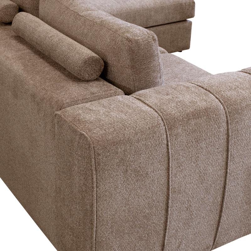 ΚΑΝΑΠΕΣ Fylliana Mondiva ΔΕΞΙΑ ΓΩΝΙΑ ΚΑΦΕ ΧΡΩΜΑ 280x180x83εκ ΚΑΝΑΠΕΣ Fylliana Mondiva ΔΕΞΙΑ ΓΩΝΙΑ ΚΑΦΕ ΧΡΩΜΑ 280x180x83εκ