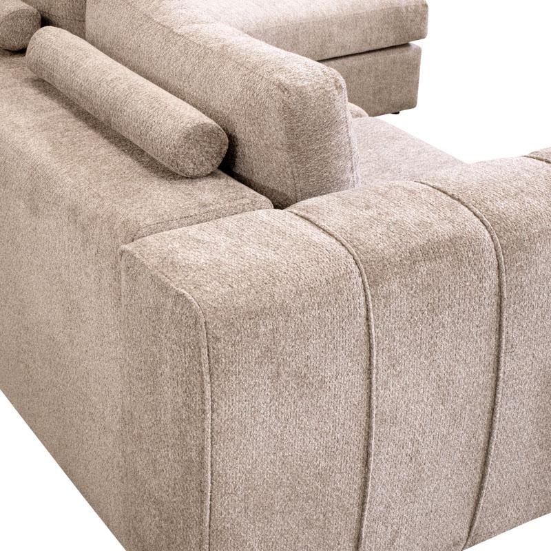 ΚΑΝΑΠΕΣ Fylliana Mondiva ΔΕΞΙΑ ΓΩΝΙΑ ΜΠΕΖ ΧΡΩΜΑ 280x180x83εκ ΚΑΝΑΠΕΣ Fylliana Mondiva ΔΕΞΙΑ ΓΩΝΙΑ ΜΠΕΖ ΧΡΩΜΑ 280x180x83εκ