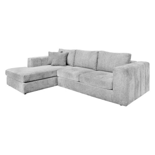 ΚΑΝΑΠΕΣ Fylliana Mondore ΑΡΙΣΤΕΡΗ ΓΩΝΙΑ ΓΚΡΙ ΧΡΩΜΑ 280x180x83εκ