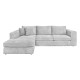 ΚΑΝΑΠΕΣ Fylliana Mondore ΑΡΙΣΤΕΡΗ ΓΩΝΙΑ ΓΚΡΙ ΧΡΩΜΑ 280x180x83εκ