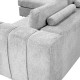 ΚΑΝΑΠΕΣ Fylliana Mondore ΑΡΙΣΤΕΡΗ ΓΩΝΙΑ ΓΚΡΙ ΧΡΩΜΑ 280x180x83εκ