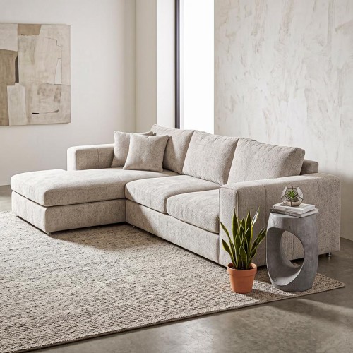 ΚΑΝΑΠΕΣ Fylliana Mondore ΑΡΙΣΤΕΡΗ ΓΩΝΙΑ ΜΠΕΖ ΧΡΩΜΑ 280x180x83εκ