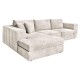 ΚΑΝΑΠΕΣ Fylliana Mondore ΑΡΙΣΤΕΡΗ ΓΩΝΙΑ ΜΠΕΖ ΧΡΩΜΑ 280x180x83εκ ΚΑΝΑΠΕΣ Fylliana Mondore ΑΡΙΣΤΕΡΗ ΓΩΝΙΑ ΜΠΕΖ ΧΡΩΜΑ 280x180x83εκ
