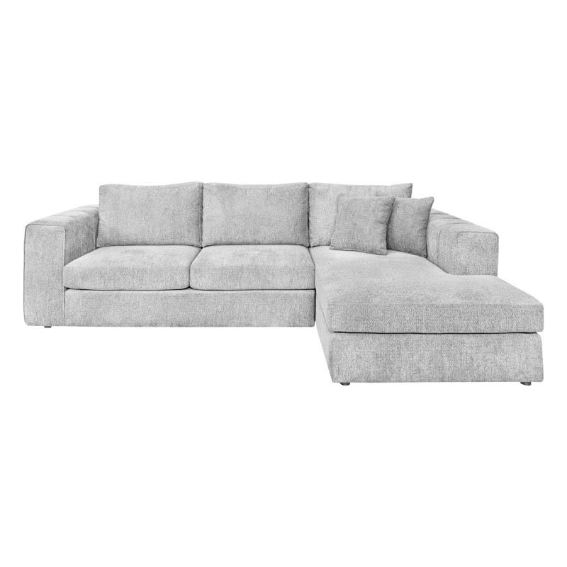 ΚΑΝΑΠΕΣ Fylliana Mondore ΔΕΞΙΑ ΓΩΝΙΑ ΓΚΡΙ ΧΡΩΜΑ 280x180x83εκ