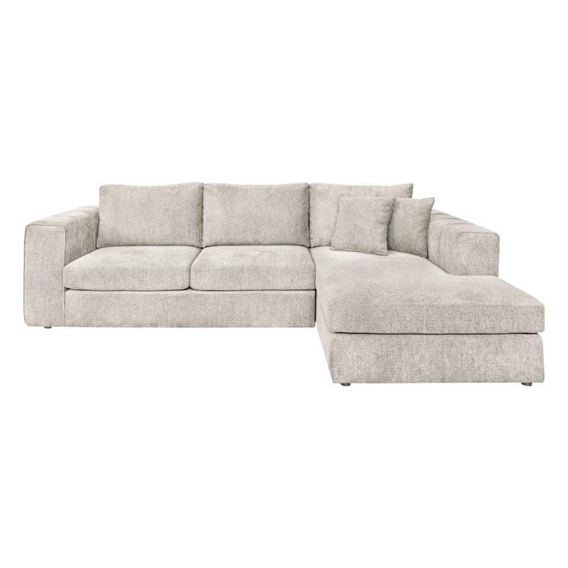 ΚΑΝΑΠΕΣ Fylliana Mondore ΔΕΞΙΑ ΓΩΝΙΑ ΜΠΕΖ ΧΡΩΜΑ 280x180x83εκ