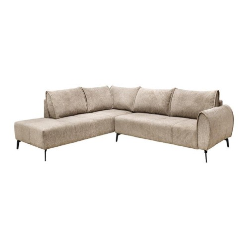 ΚΑΝΑΠΕΣ Fylliana Velton ΑΡΙΣΤΕΡΗ ΓΩΝΙΑ ΚΡΕΜ ΧΡΩΜΑ 275x225x85εκ