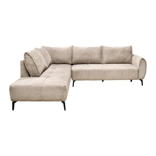 ΚΑΝΑΠΕΣ Fylliana Velton ΑΡΙΣΤΕΡΗ ΓΩΝΙΑ ΚΡΕΜ ΧΡΩΜΑ 275x225x85εκ
