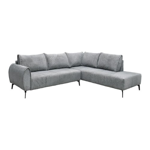 ΚΑΝΑΠΕΣ Fylliana Velton ΔΕΞΙΑ ΓΩΝΙΑ ΓΚΡΙ ΧΡΩΜΑ 275x225x85εκ