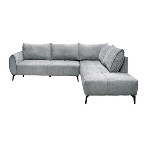 ΚΑΝΑΠΕΣ Fylliana Velton ΔΕΞΙΑ ΓΩΝΙΑ ΓΚΡΙ ΧΡΩΜΑ 275x225x85εκ