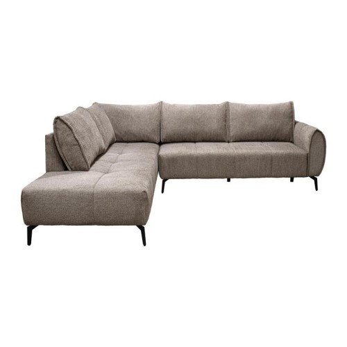ΚΑΝΑΠΕΣ Fylliana Velton ΔΕΞΙΑ ΓΩΝΙΑ ΚΑΦΕ ΧΡΩΜΑ 275x225x85εκ