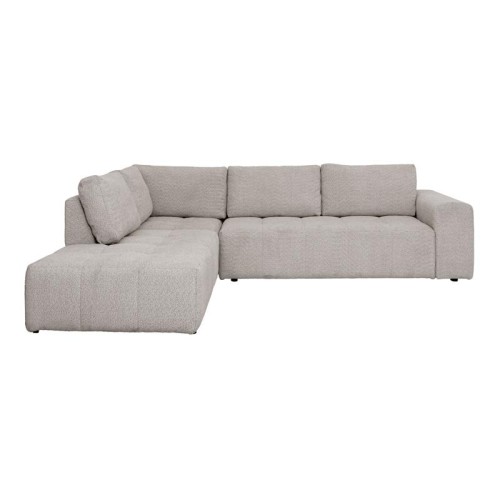 ΚΑΝΑΠΕΣ ΓΩΝΙΑ ΑΡΙΣΤΕΡΗ Fylliana Carmen SILVER ΥΦΑΣΜΑ 304x242x89εκ