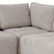 ΚΑΝΑΠΕΣ ΓΩΝΙΑ ΑΡΙΣΤΕΡΗ Fylliana Carmen SILVER ΥΦΑΣΜΑ 304x242x89εκ