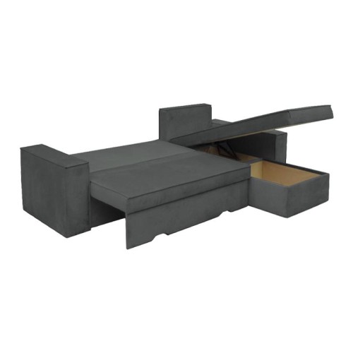 ΚΑΝΑΠΕΣ ΓΩΝΙΑ Fylliana Motion ΓΚΡΙ ΜΕ TAUPE ΜΑΞΙΛΑΡΙΑ 250x180x79εκ