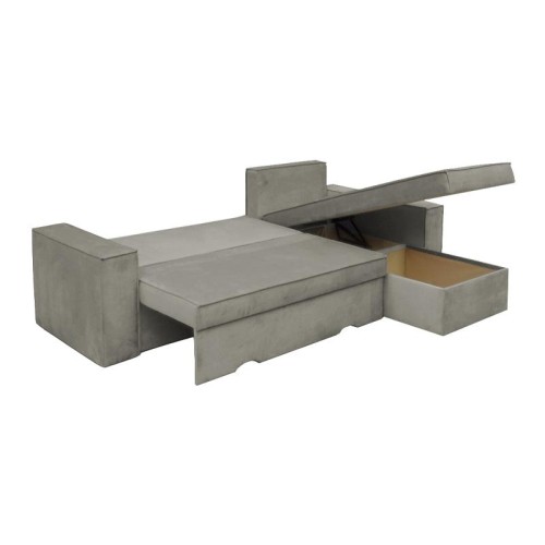 ΚΑΝΑΠΕΣ ΓΩΝΙΑ Fylliana Motion TAUPE ΜΕ ΓΚΡΙ ΜΑΞΙΛΑΡΙΑ 250x180x79εκ