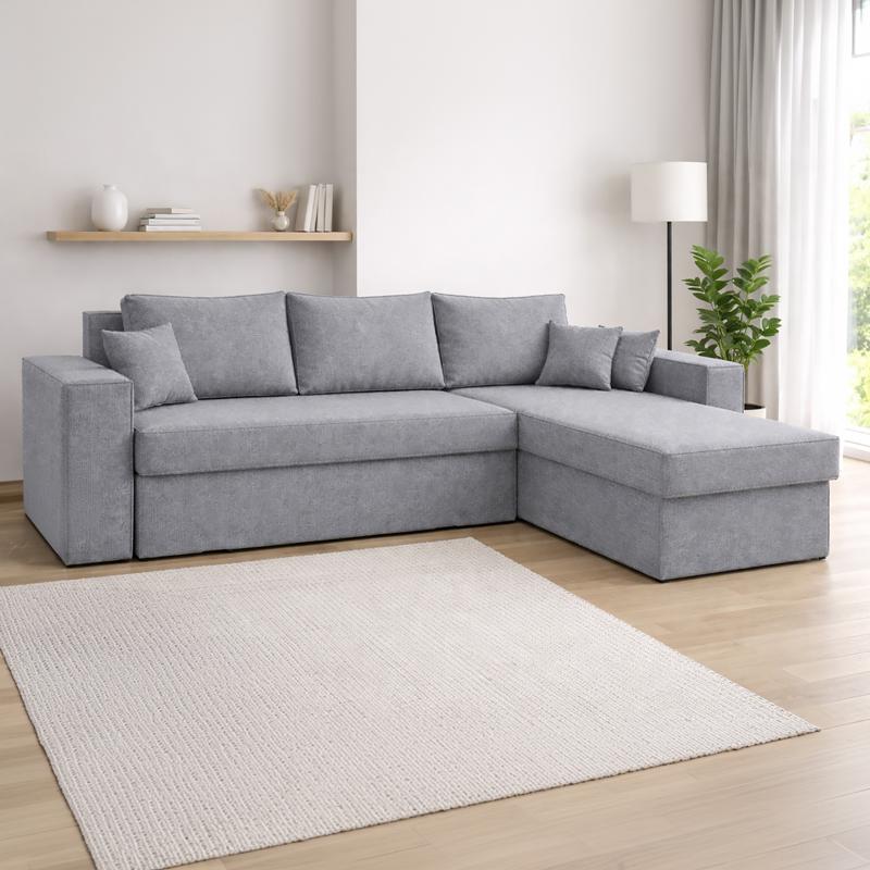 ΚΑΝΑΠΕΣ ΓΩΝΙΑ Fylliana Mythos ΓΚΡΙ 280x210x80εκ ΚΑΝΑΠΕΣ ΓΩΝΙΑ Fylliana Mythos ΓΚΡΙ 280x210x80εκ