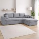 ΚΑΝΑΠΕΣ ΓΩΝΙΑ Fylliana Mythos ΓΚΡΙ 280x210x80εκ ΚΑΝΑΠΕΣ ΓΩΝΙΑ Fylliana Mythos ΓΚΡΙ 280x210x80εκ