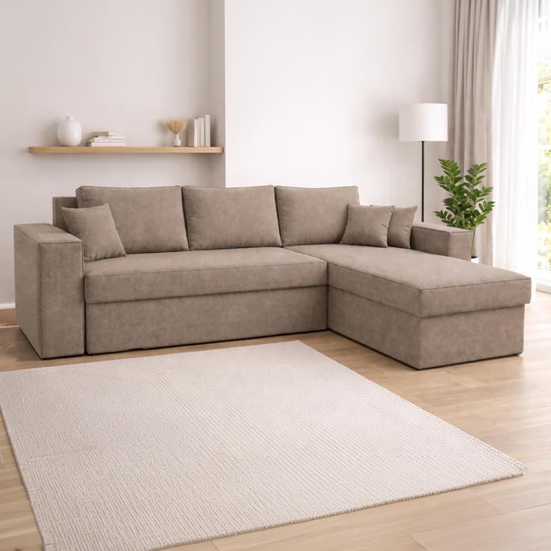 ΚΑΝΑΠΕΣ ΓΩΝΙΑ Fylliana Mythos ΚΑΦΕ 280x210x80εκ ΚΑΝΑΠΕΣ ΓΩΝΙΑ Fylliana Mythos ΚΑΦΕ 280x210x80εκ