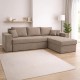 ΚΑΝΑΠΕΣ ΓΩΝΙΑ Fylliana Mythos ΚΑΦΕ 280x210x80εκ ΚΑΝΑΠΕΣ ΓΩΝΙΑ Fylliana Mythos ΚΑΦΕ 280x210x80εκ