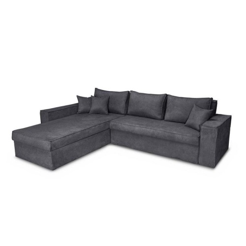 ΚΑΝΑΠΕΣ ΓΩΝΙΑ Fylliana OLYMP 23 ΓΚΡΙ 280*210*80