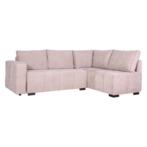 ΚΑΝΑΠΕΣ ΓΩΝΙΑ Fylliana Space ΜΠΕΖ-ΚΑΦΕ ΧΡΩΜΑ 245x175x88εκ