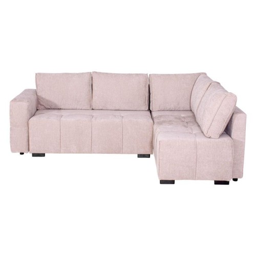 ΚΑΝΑΠΕΣ ΓΩΝΙΑ Fylliana Space ΜΠΕΖ-ΚΑΦΕ ΧΡΩΜΑ 245x175x88εκ
