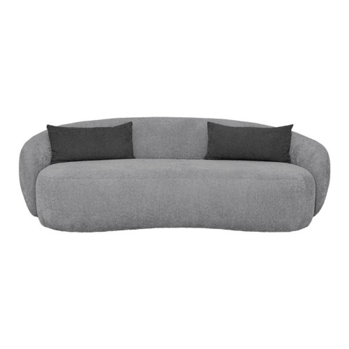 ΚΑΝΑΠΕΣ ΤΡΙΘΕΣΙΟΣ Fylliana Simone ΓΚΡΙ ΧΡΩΜΑ 225x105x74εκ