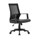 ΚΑΡΕΚΛΑ ΓΡΑΦΕΙΟΥ Fylliana W-19-3Α ΜΑΥΡΟ ΧΡΩΜΑ 60*63*105εκ