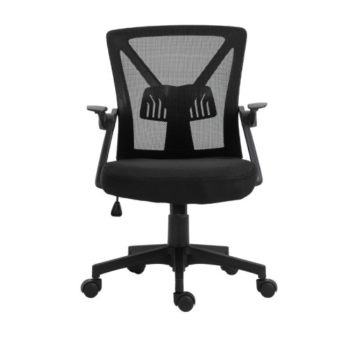 ΚΑΡΕΚΛΑ ΓΡΑΦΕΙΟΥ Fylliana W-20-2Β ΜΑΥΡΟ ΧΡΩΜΑ 60*63*105εκ
