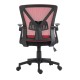 ΚΑΡΕΚΛΑ ΓΡΑΦΕΙΟΥ Fylliana W-20-2Β ΚΟΚΚΙΝΟ ΧΡΩΜΑ 60*63*105εκ